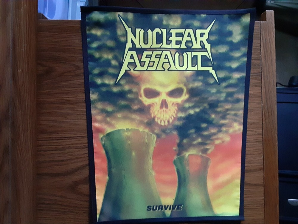 NUCLEAR ASSAULT,SURVIVE,SEW ON SUBLIMATED LARGE BACK PATCH