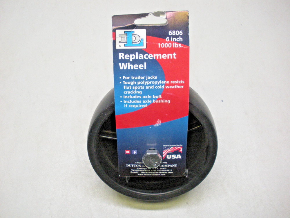 Dutton-Lainson 6" Replacement Trailer Jack Wheel 6806