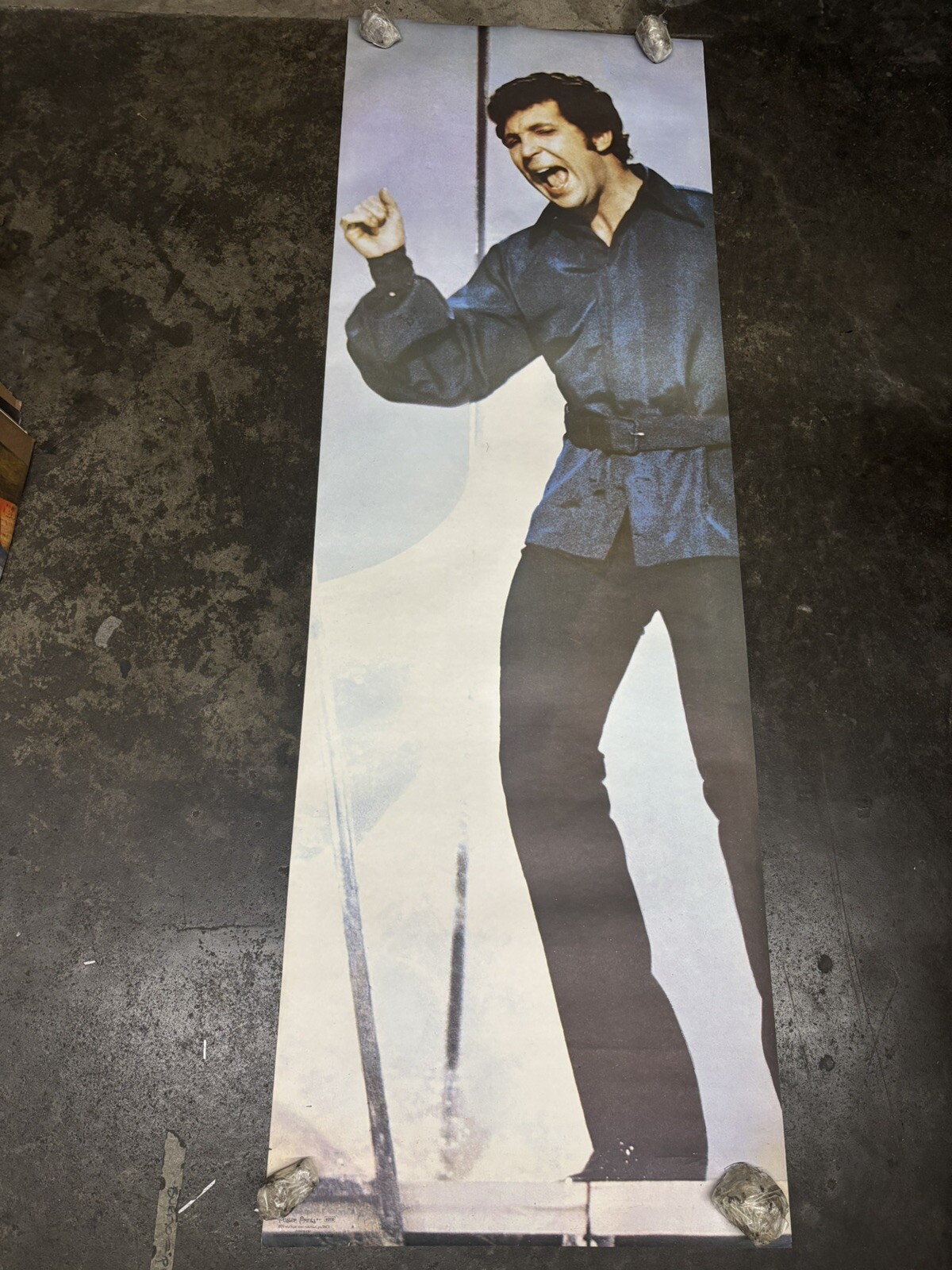 Tom Jones 1971 large door  vintage poster singer  C2583