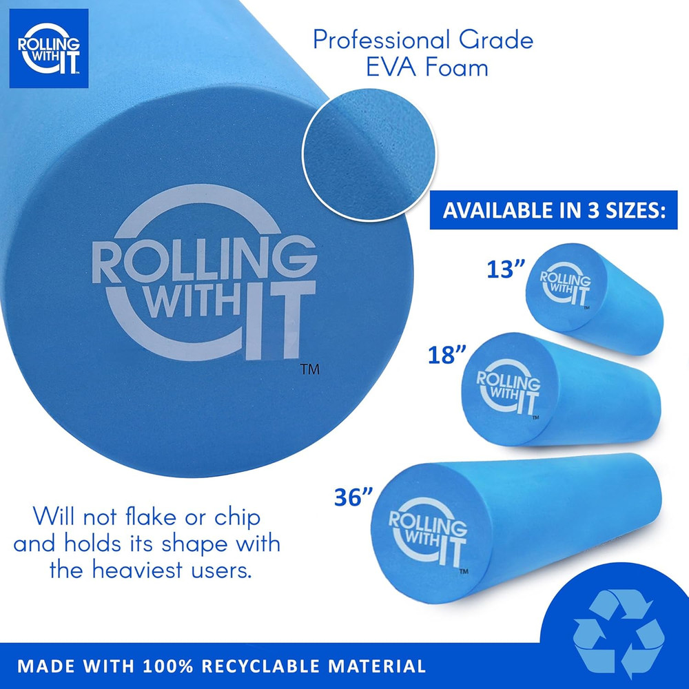 Foam Roller with High Density for Physical Therapy, Muscle Roller for Exercise a