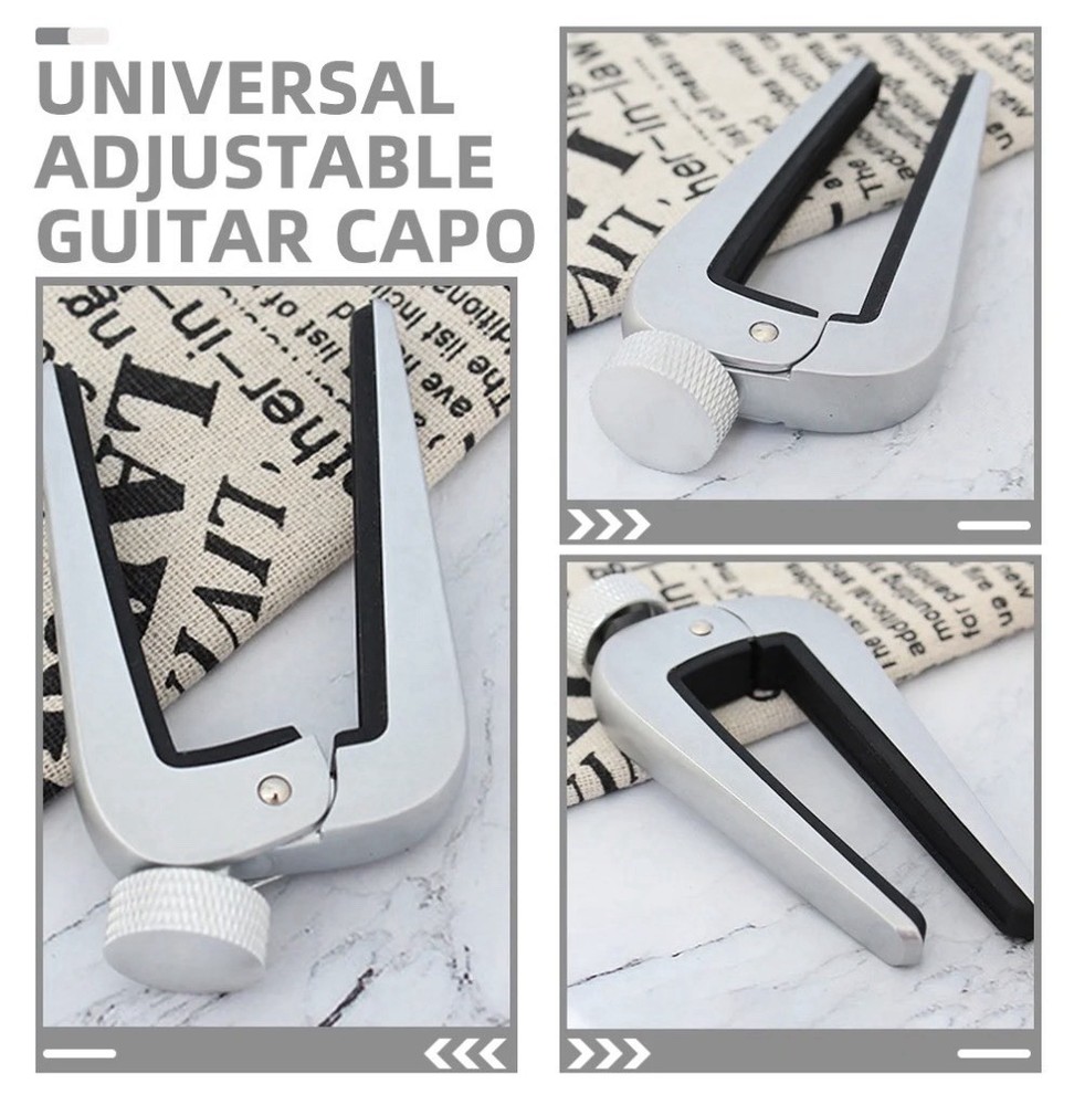 Capo For 12 String Guitar, Acoustic, Electric, Classical, 6 String Compatible