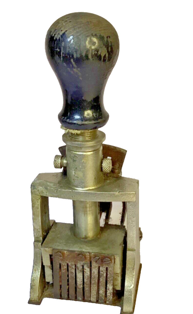 Vintage Hand Press Numbering Machine,German