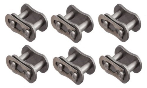 6-Pack Standard Roller Chain Connecting Link For #25 Roller chain