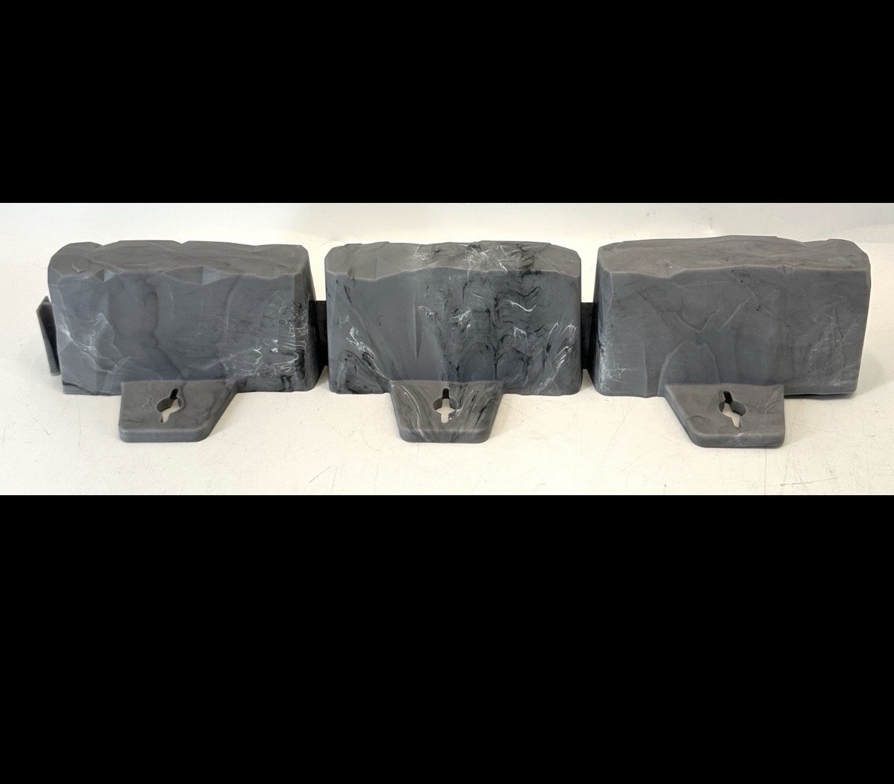 ProFlex 10 ft No Dig Landscape Edging W/ Anchoring Spikes Dark Gray 3602S-10C