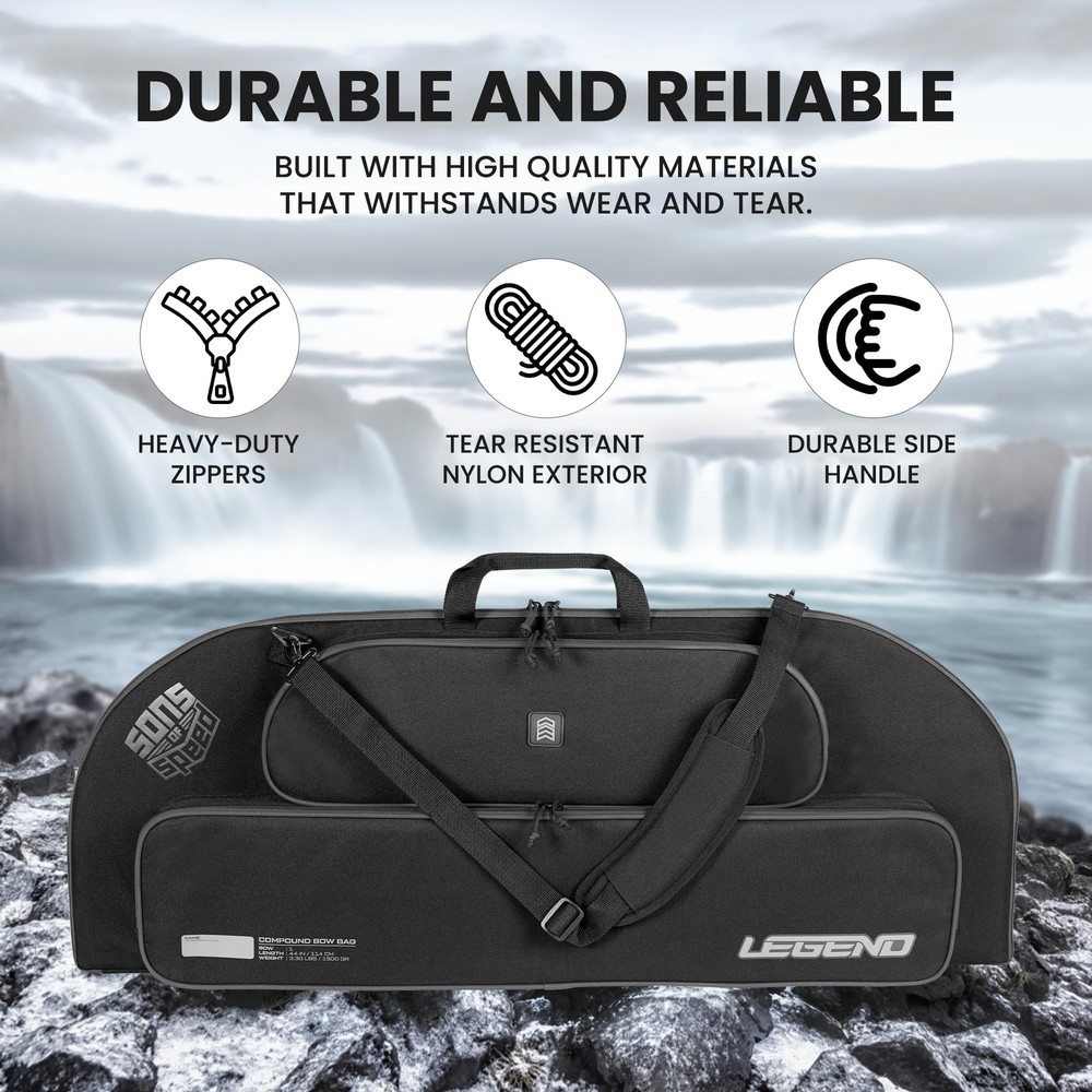 Bowarmor Soft Compound Bow Case - Lightweight Youth Bow Bag, Archery Case with