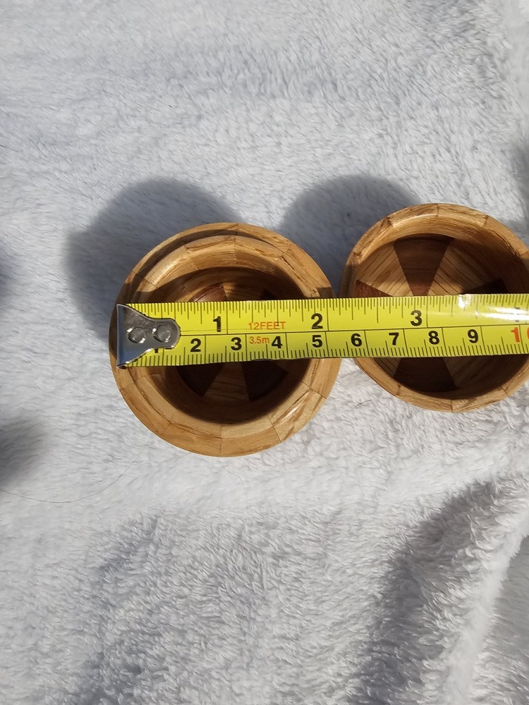 Vintage Hand-turned Segmented Wood Lidded Container
