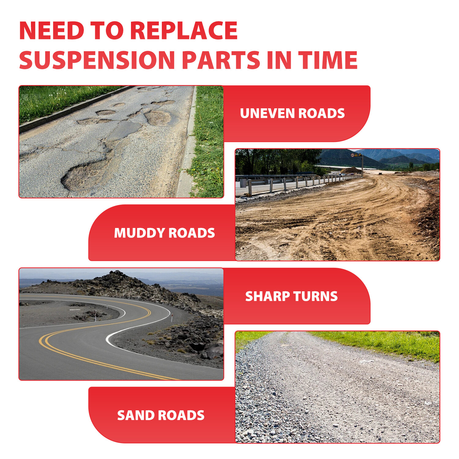 2Pcs Front Stabilizer Sway Bar End Links Kit For Volvo Ford Escape Mazda 3