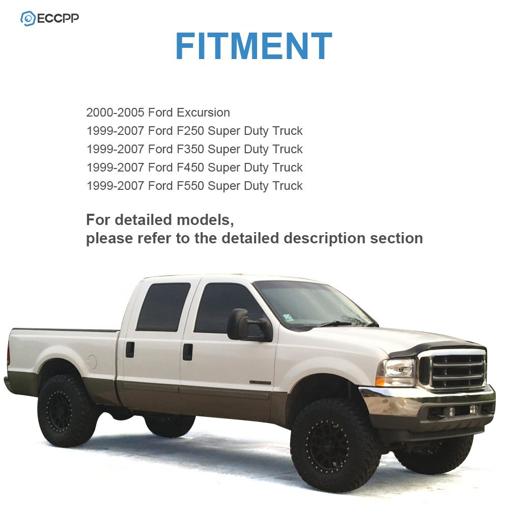 For 99-07 Ford F250-F550 Super Duty Chrome Tow Mirrors Power Heated Smoke Signal