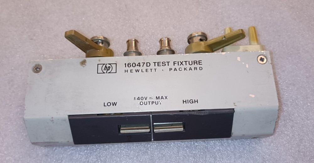 Agilent HP 16047D Test Fixture for E4980A, E4980AL, E4981A, E4990A - Working