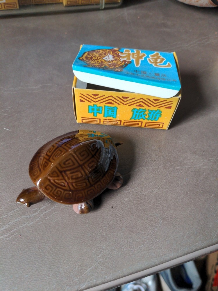 Ceramic Turtle Wiggling Head And Feet