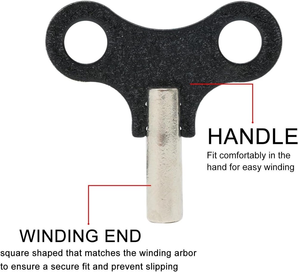 Versatile 2 Pack Clock Winding Keys for Timeless Antique Clock Restoration