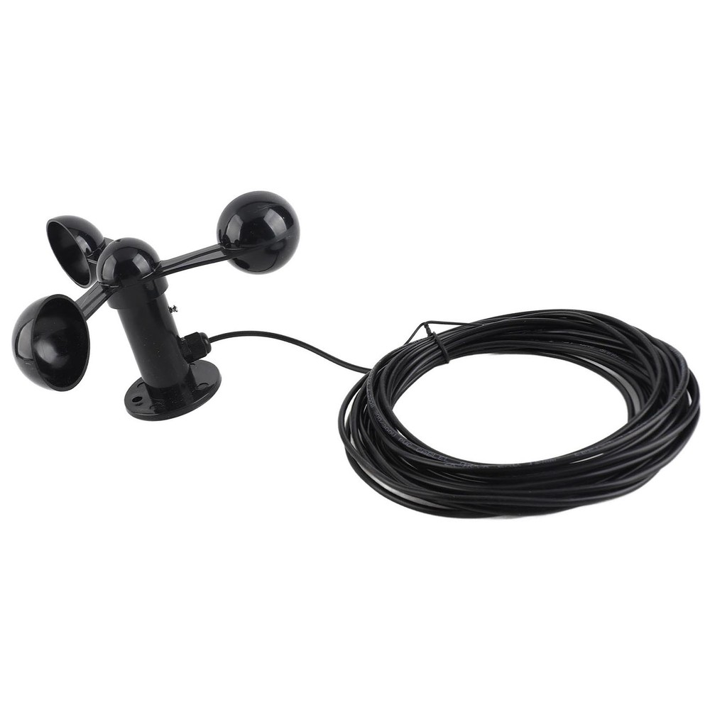 Anemometer Sensor Wind Speeds Cup With 8M Water Resistant Cable 4cm Mount