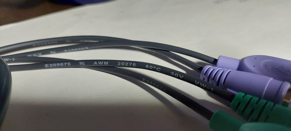 KVM Console Cable 18 pin SPHD VGA PS/2 USB