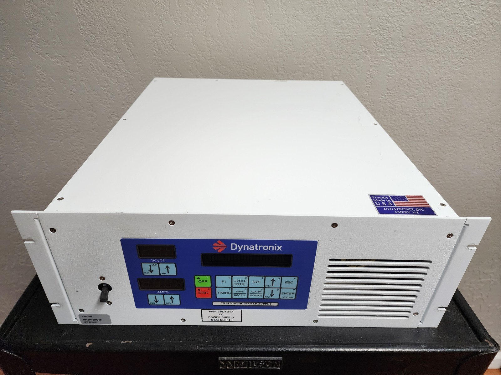 Dynatronix CRS12-100 DC Power Supply, Output 12V 100A