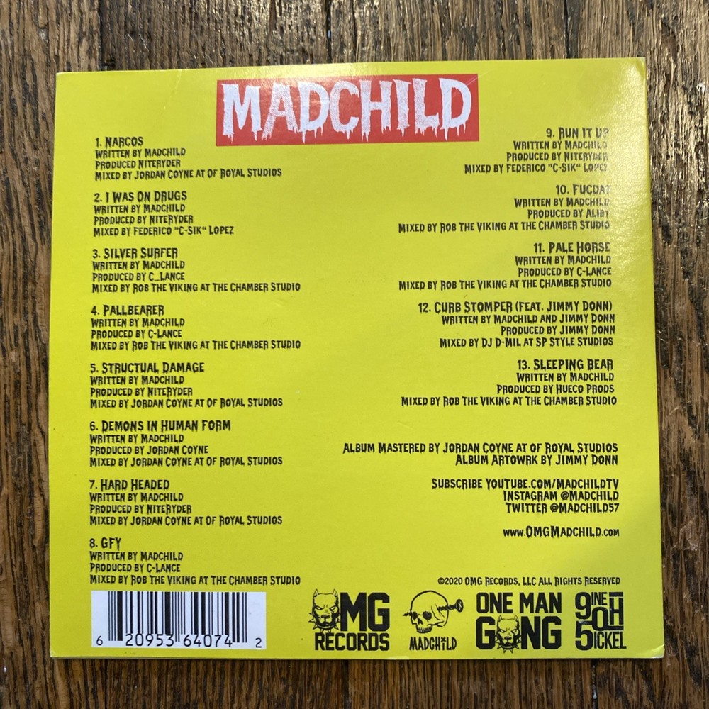 Madchild The Little Monster Cd Signed Slight Bent Corner