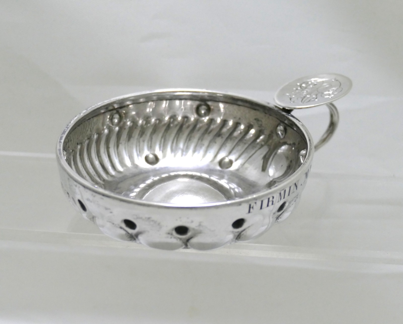 French Sterling Silver .950 Wine Taster Tastevin - Cesar Tonnelier - Paris