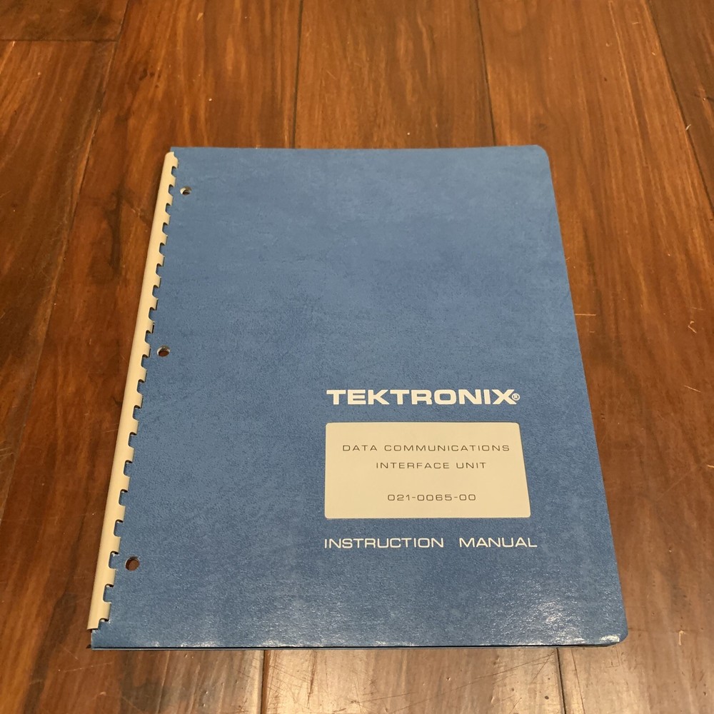 Tektronix 021-0065-00 Data Communications Interface Unit Instruction Manual