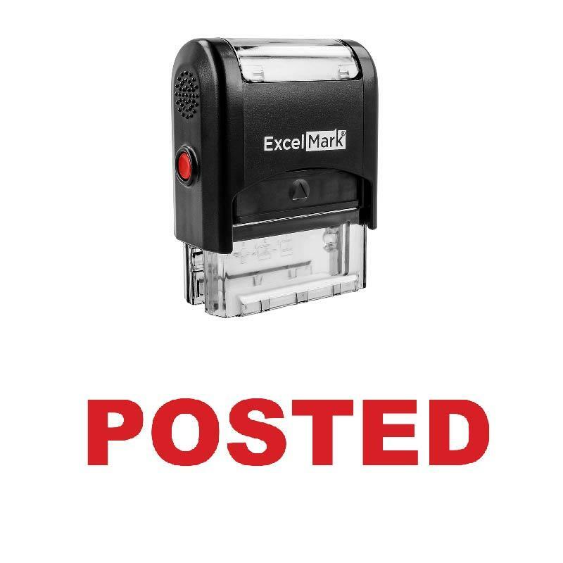 Bold POSTED Stamp - Self-Inking / Red