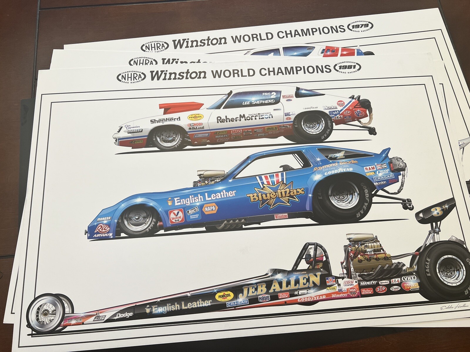 2025 John Force Racing Posters Rendering 2 side print