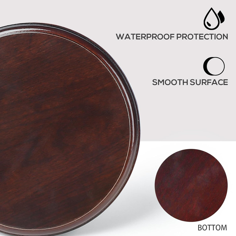Falling in Art Wood round Base-Hand Casting Structure Base, DIY Crafts, Keepsake