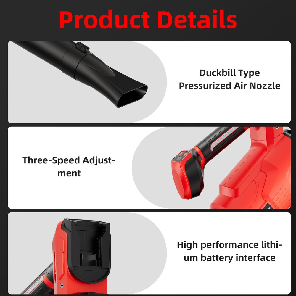 Cordless Leaf Blower For Milwaukee For M18 Battery Powered (Only Tool)
