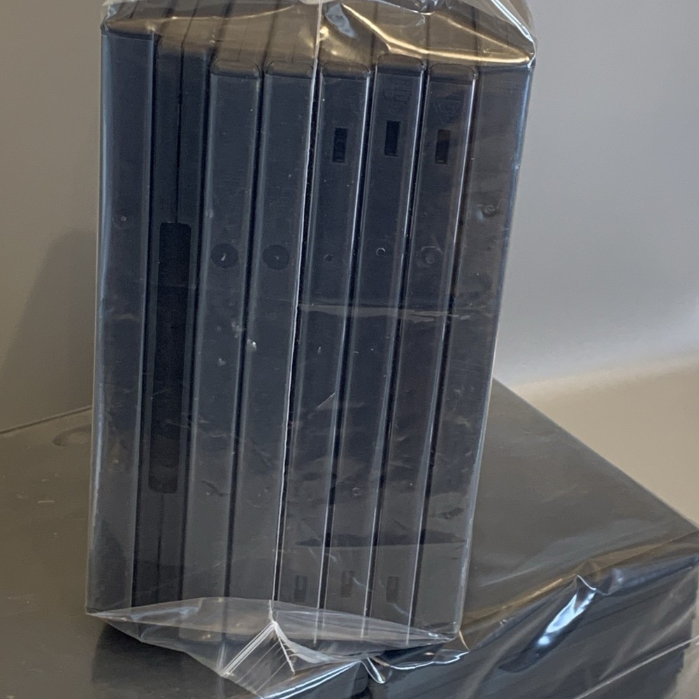 28 Empty Black Standard DVD Storage Cases (NOT SLIM)