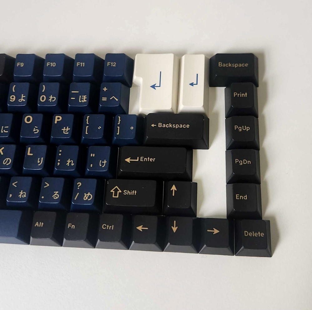 DROP + GMK RedSuns Blue Samurai Base Keycap Set — 84 Keys • Cherry Profile •