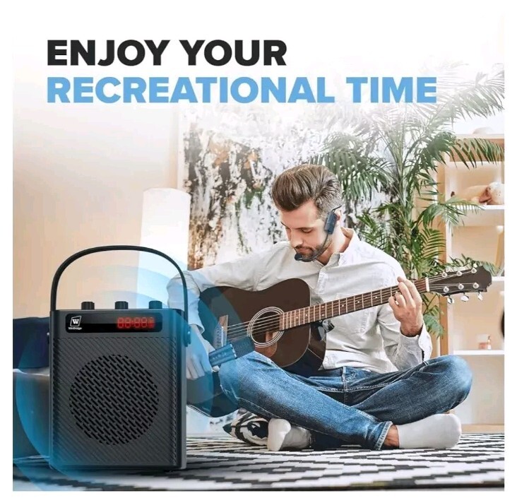 WinBridge S95 Wireless Voice Amplifier Portable Bluetooth 5.3 Wireless Headset