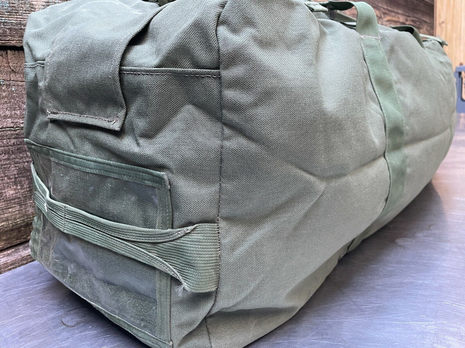 US Military IMPROVED Duffel Bag ZIPPERED Duffle Bag 8465-01-604-6541 NO PAINT