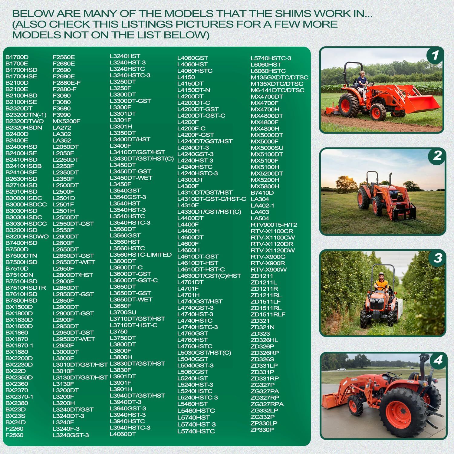 for KUBOTA B (2016 and Older BX) Pressure BOOST kit W/Gauge Hydraulic Shims +25%