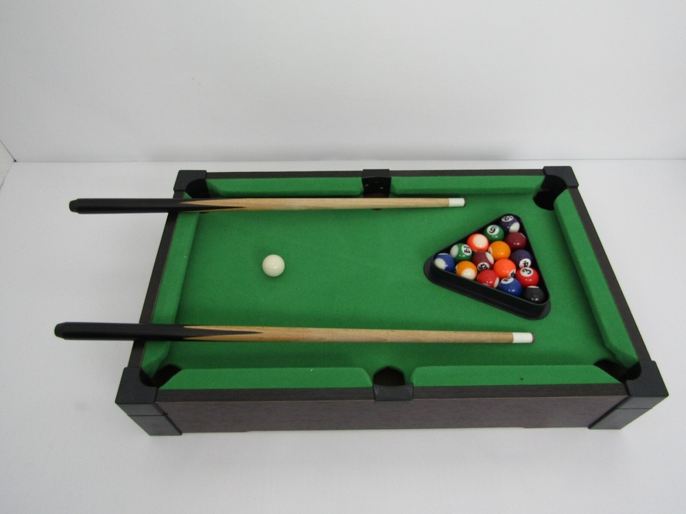 Pool table Snooker Indoor Game Compact Mini Portable Tabletop Play set