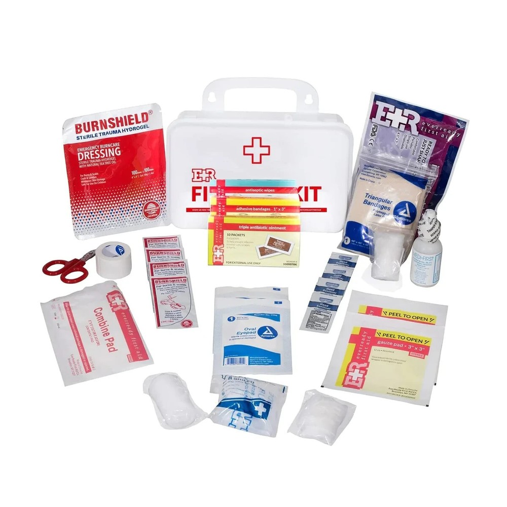 Ever Ready First Aid Basic Ansi First Aid Kit Class A Plastic Case 10-40 Person