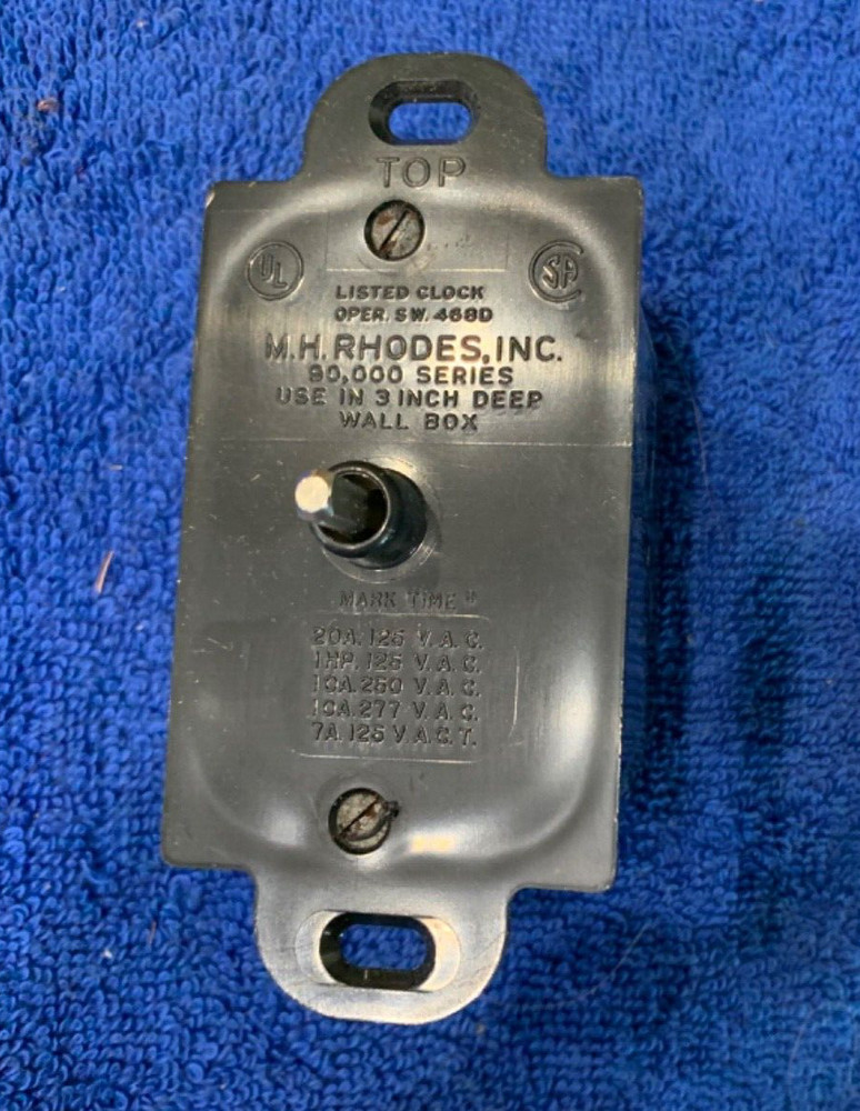 New Broan Time Switch & Silent Type Toggle Switch No. 63 60 minute/hold