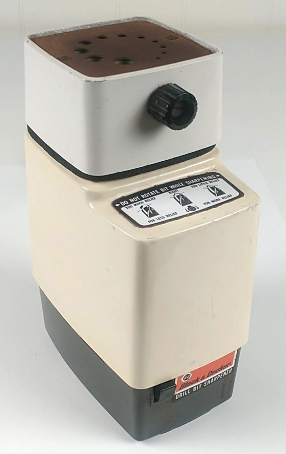 Black & Decker 7980 Drill Bit Sharpener Vintage Table Top FD1223