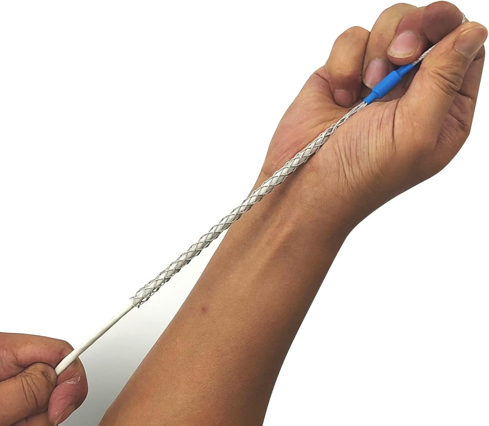 Cable Pulling Grip Sock Kit Galvanizing Steel Antislip Pipe Cable Wire Pulling G