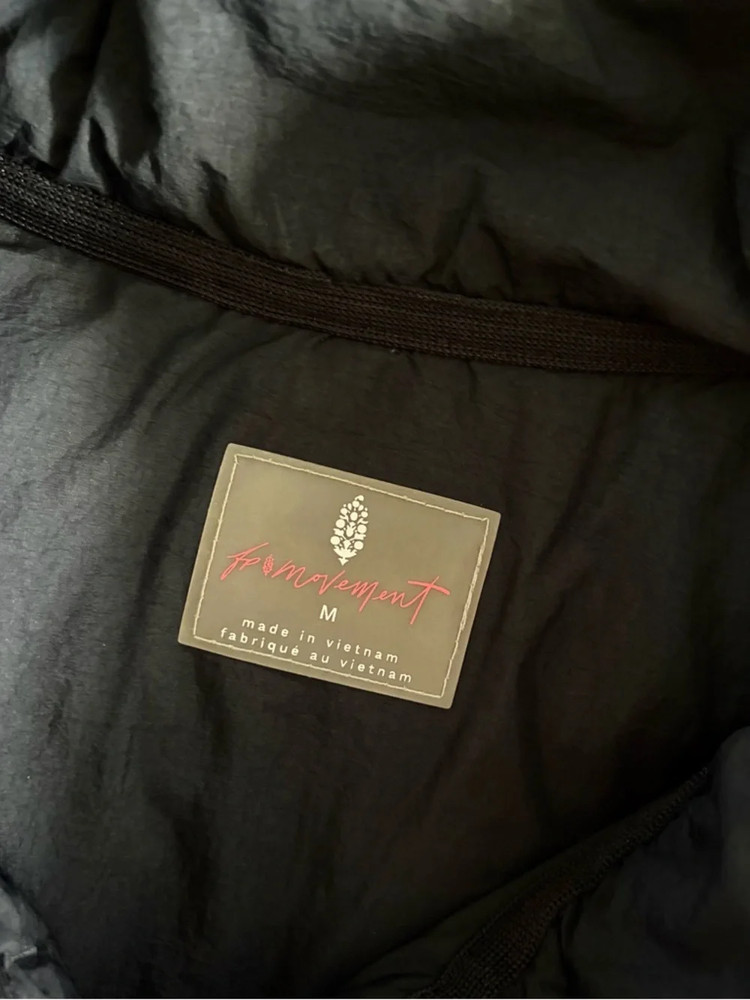 FP Movement by Free People Pippa Packable Puffer Jacket Black Medium M