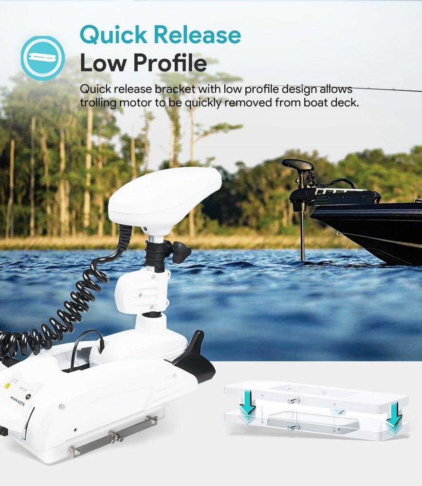 RTA-54 for Riptide Trolling Motor Composite Quick Release Bracket Mount 1854054