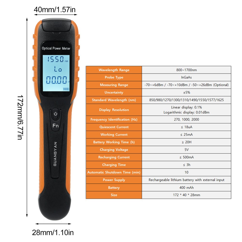 G11 Optical Meter High Rechargeable Optic Meter Q9W5