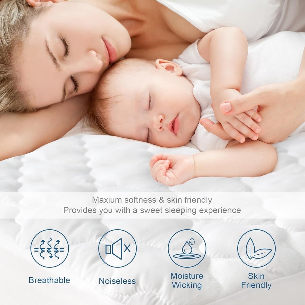 Waterproof Quilted Queen Mattress Protector