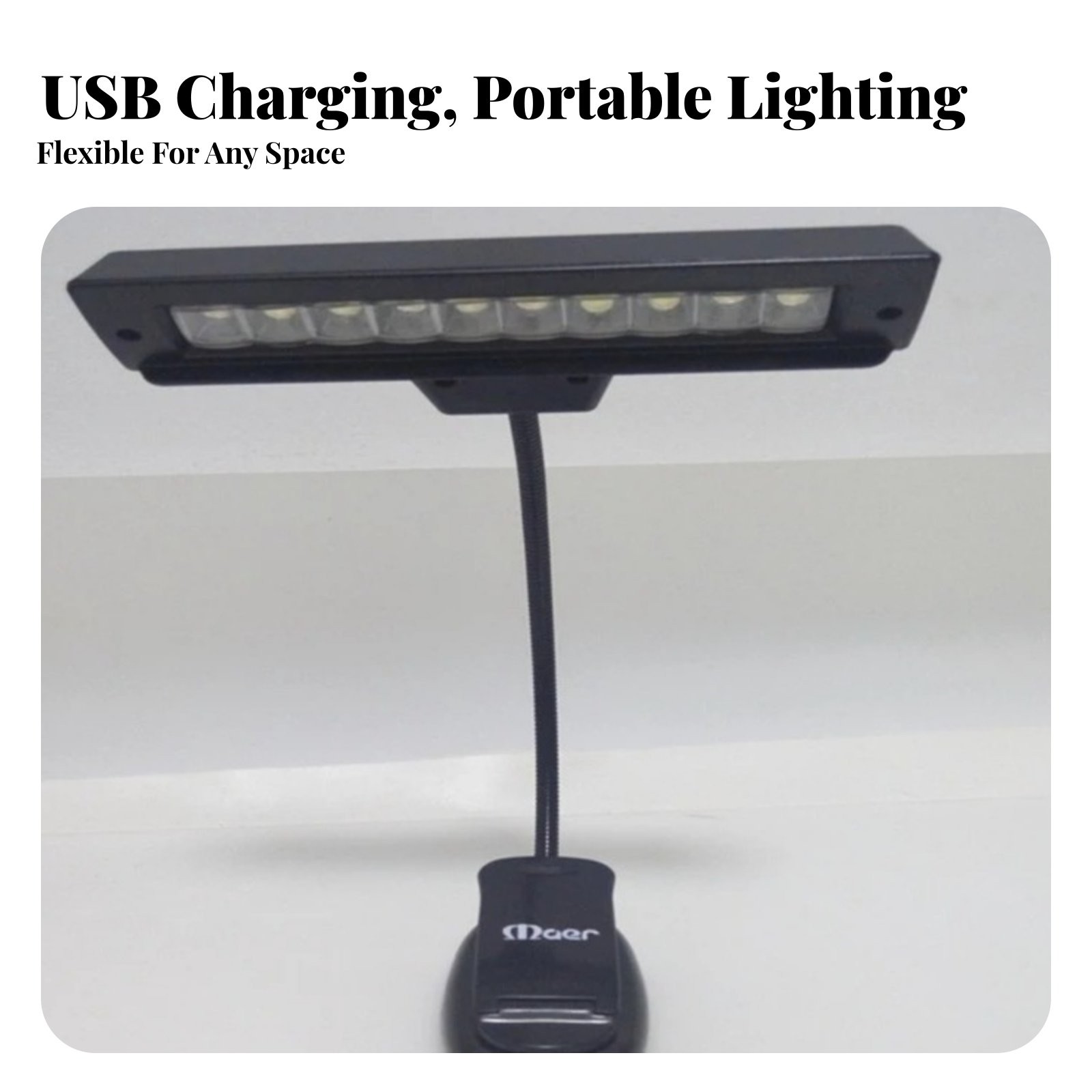 Professional 10 LED Clip On Music Stand Light Orchestra