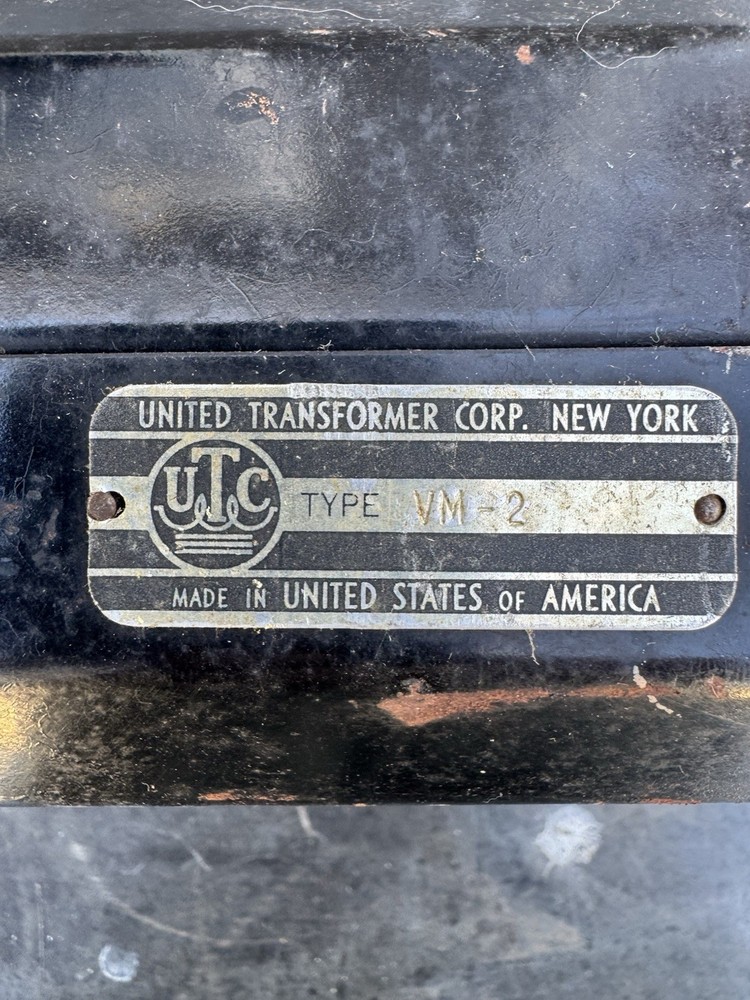 UTC VM2 VM-2 VARIMATCH MODULATION TRANSFORMER 20W - 60W