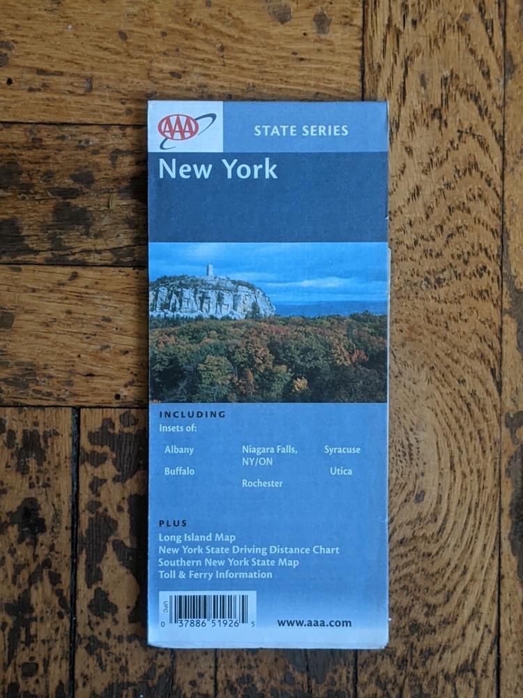 AAA New York State Map - 4/2003