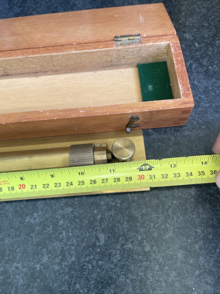 Brass Parallel Ruler Nautical Boxed Props Display