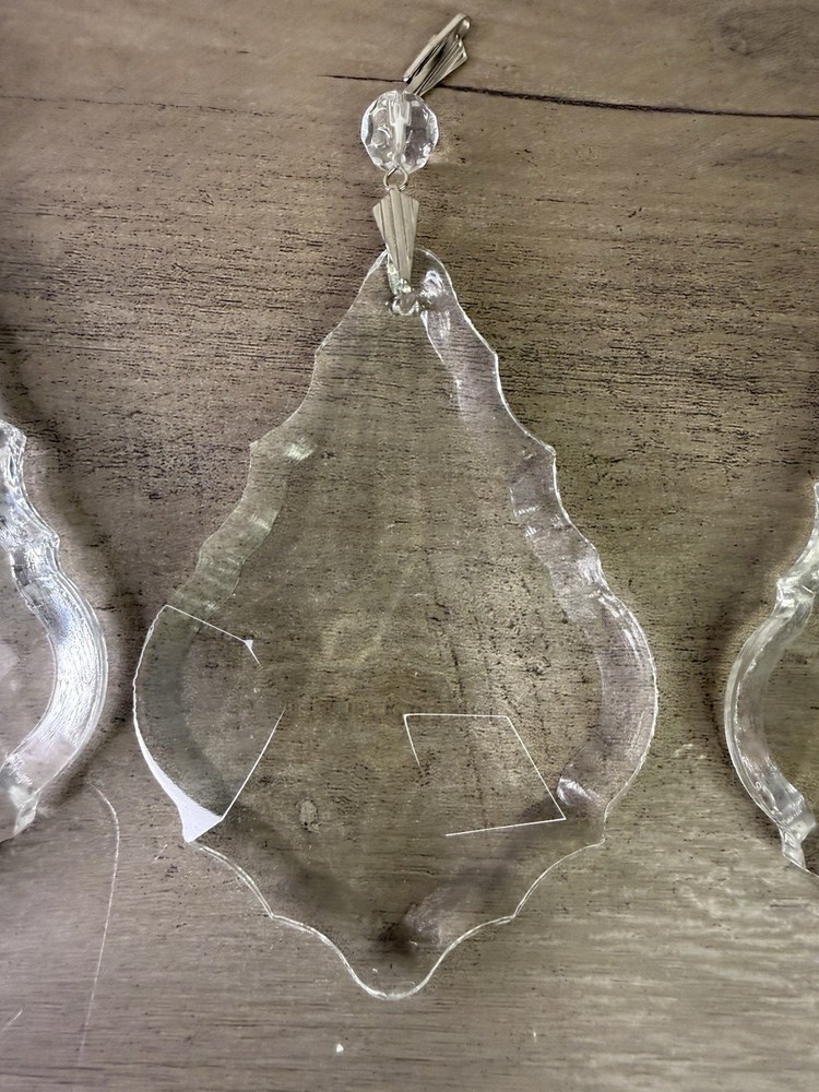 4 chandelier tear drop replacement crystals
