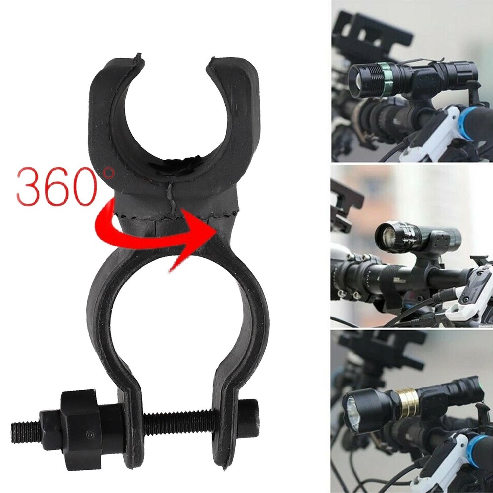 1 * Mount Bracket Headlight Black Engineering Plastics Easy Rotation Bicycle