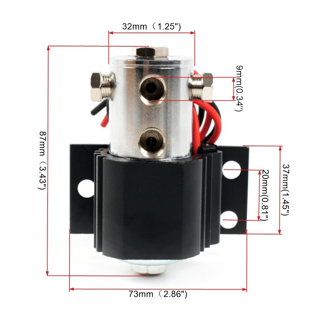 Aluminum Electric Line Lock / Brake Line Lock Kit Drag Racing / Hill-Hold 12–24V