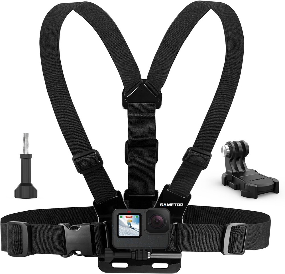 Chest Mount Strap Harness Chesty Body Compatible with GoPro