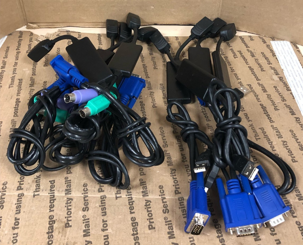 (5) Dell 0UF366 & (4) DELL 0G8717 KVM System Interface