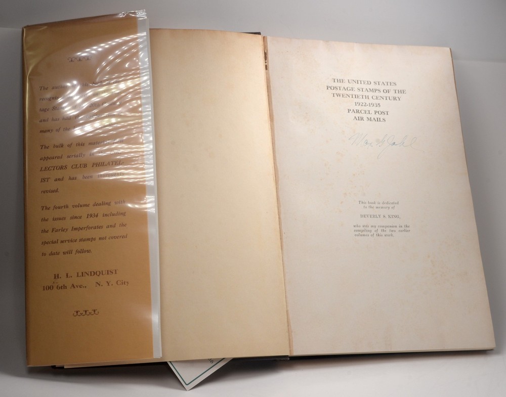 Max Johl Beverly King US Postage Stamps 20th Century 4 Vol Set Signed Philately