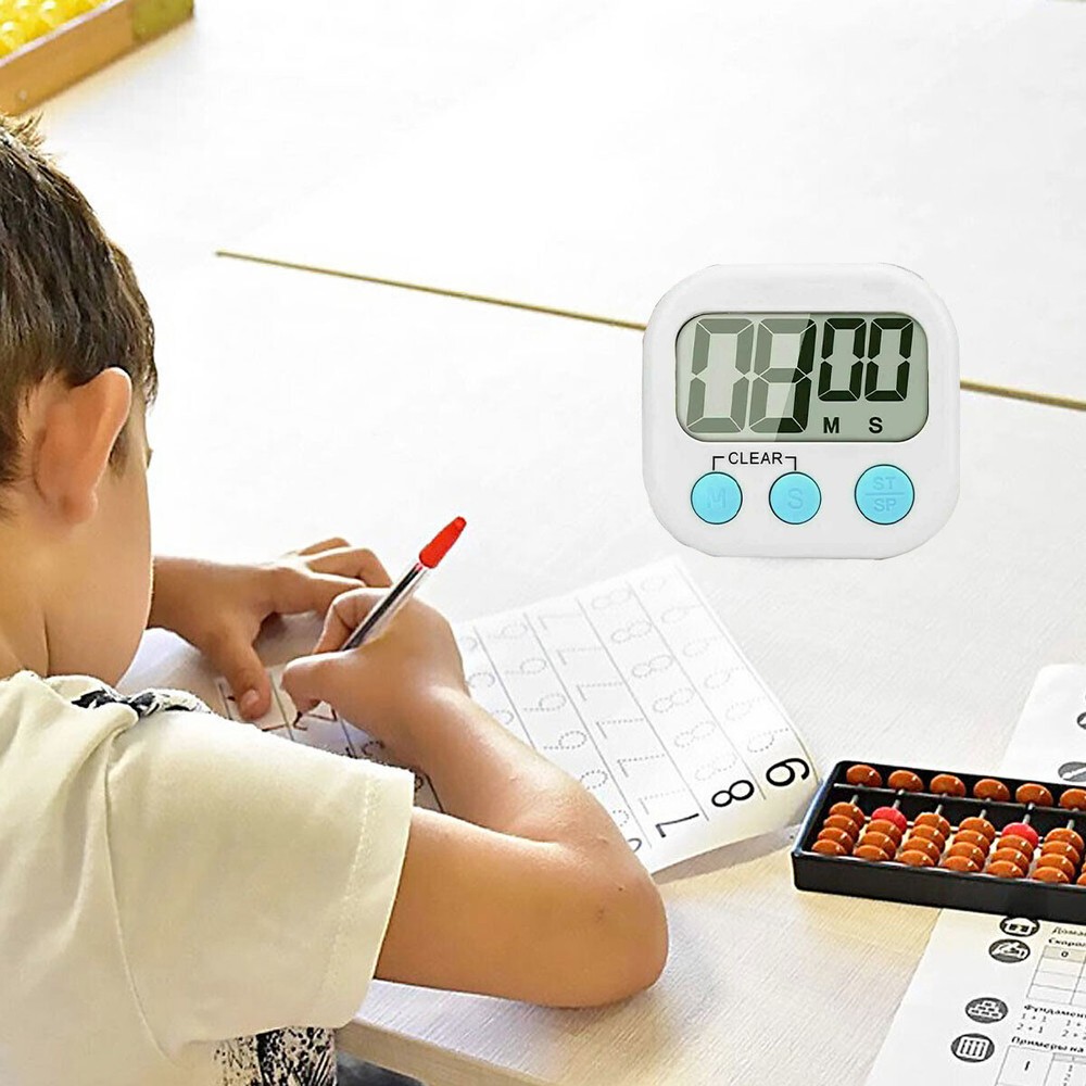 2 pcs Timer, KitchenTimer for Kids Digital Timer Kitchen with switch timer alarm